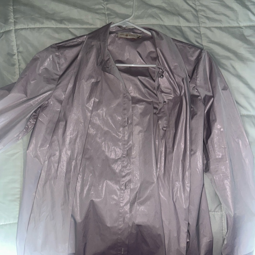 Tory Burch lavender button down now shirt